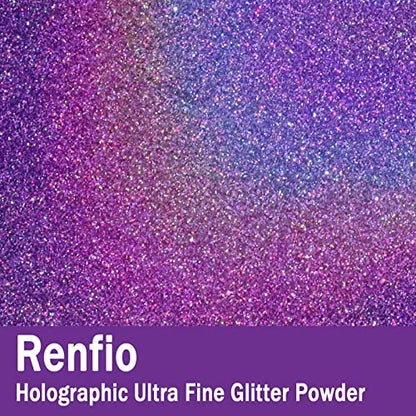 Holographic Ultra Fine Purple Glitter Powder Metallic Resin Glitter