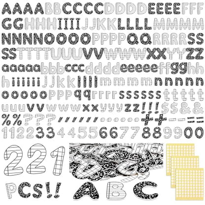 221 Pcs Composition Notebook Bulletin Board Letters for Classroom (221 Count)