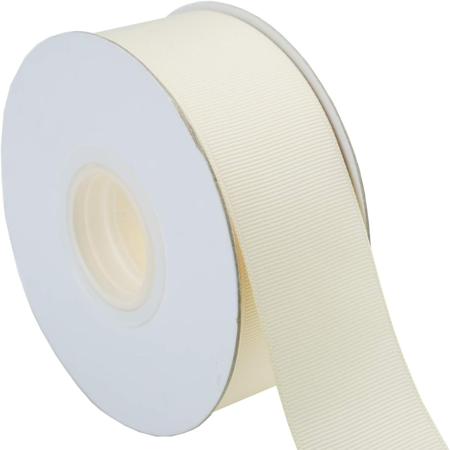 ITIsparkle 11/2" Inch Grosgrain Ribbon 25 Yards-Roll Set for Gift Wrapping Cake Decoration Party Favor Hair Braids Hair Bow Baby Shower Decoration Floral Arrangement Craft Supplies, Ivory Ribbon - Crafty Corner