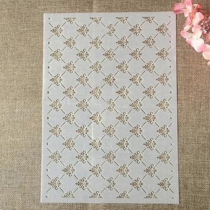 A4 Reusable Small Symbol Lines Stencil for Painting
