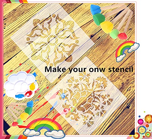 12 Pack 7.5mil 12×12" Blank Stencil Sheet for Laser Cutting (12 Count)