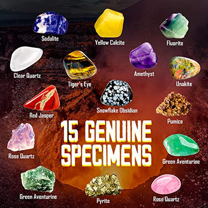 Piano Potato Rocks Collection 15 Gems Kit with ID Sheet