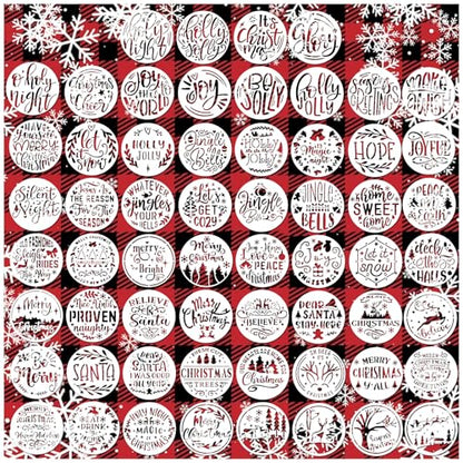 Small Stencils for Painting on Wood Reusable (60 Count)