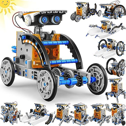 STEM 13-in-1 Education Solar Power Robots Toys for Boys Age 8-12 (13 Count)