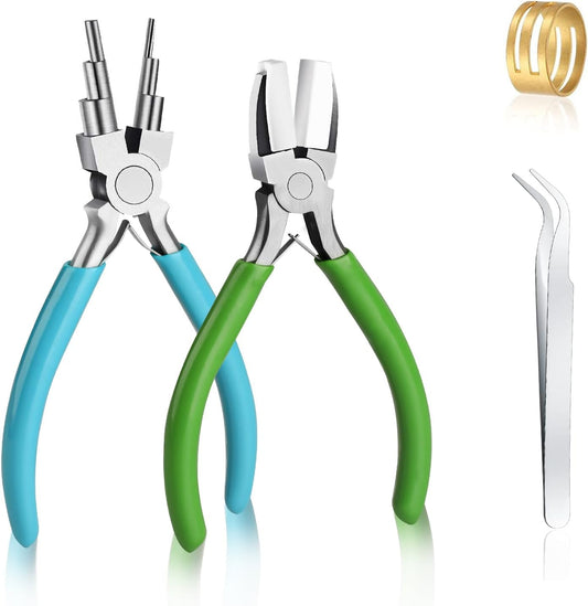 2 Pieces 6 in 1 Jewelry Pliers Jewelry Making Tool Bail Making Pliers wire bending pliers Wire Bending for Beading Looping Shaping Wire DIY Crafts,Bending Jewelry Makings Looping Crafts - Crafty Corner
