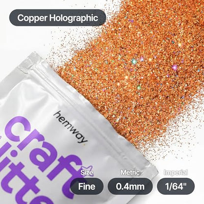 Craft Glitter Copper Holographic 100g Fine Glitter (3.5 Ounce)