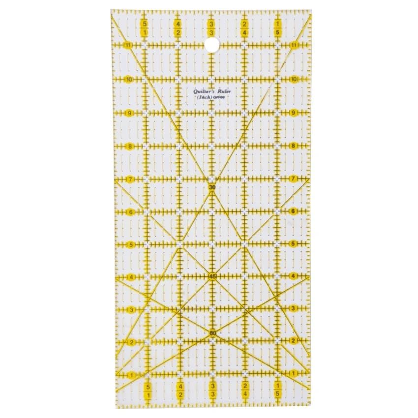 Quilting Templates Acrylic Sewing Ruler with Non (6 Count)