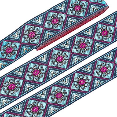 2 Inch Embroidered Woven Ribbon
