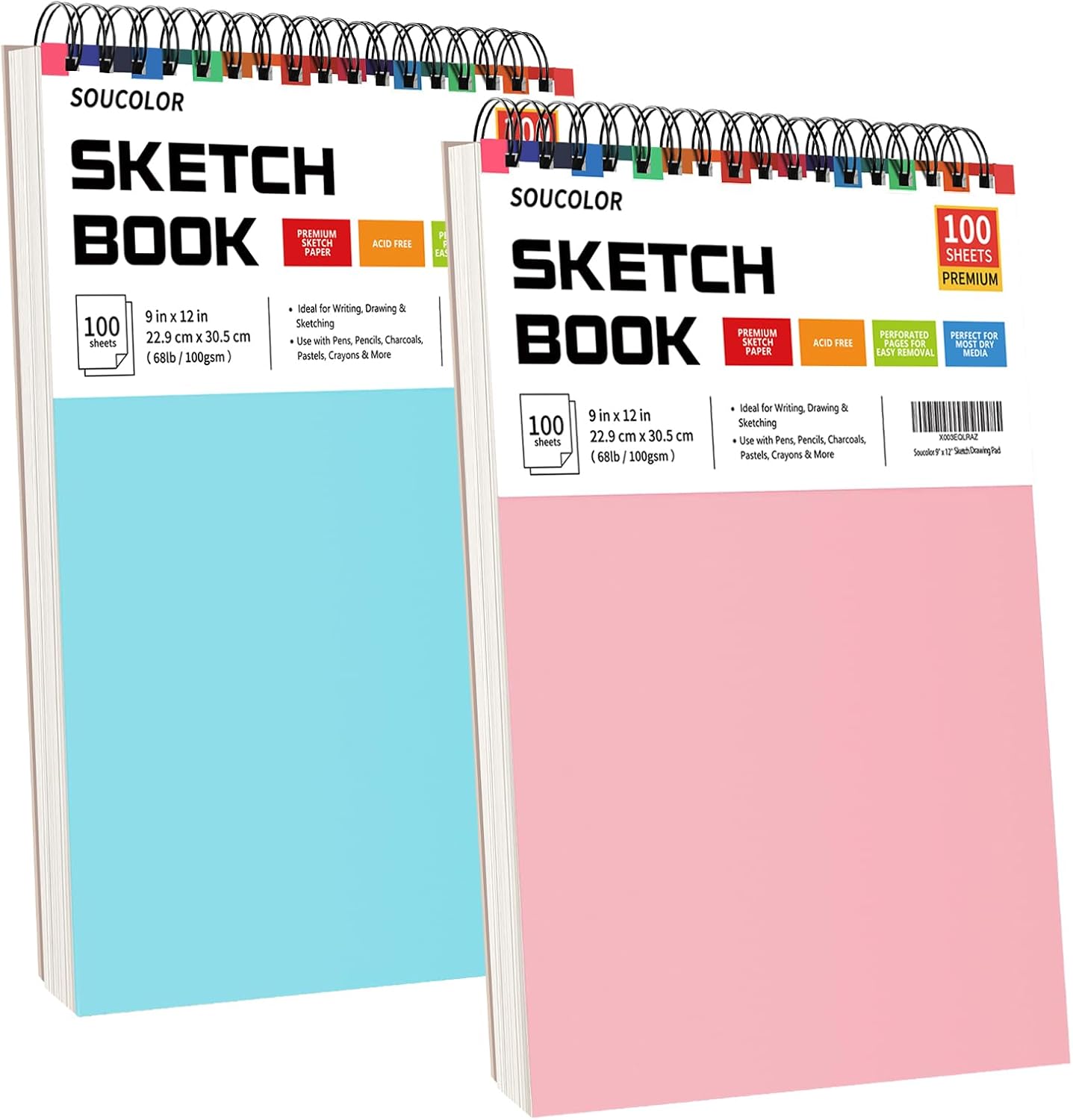 Soucolor Art Supplies Sketching Kit with 100 Sheets 3-Color Sketch Book, Teen Girl Gifts, Arts and Crafts for Kids Ages 8-12, School Supplies Gifts for Artists Adults Teens Girls Boys Kids - Crafty Corner