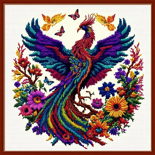 Stamped Cross Stitch Kits Full Range of Embroidery Patterns Starter Kits for Beginners Adult DIY Cross Stitches Needlepoint Kits 11CT