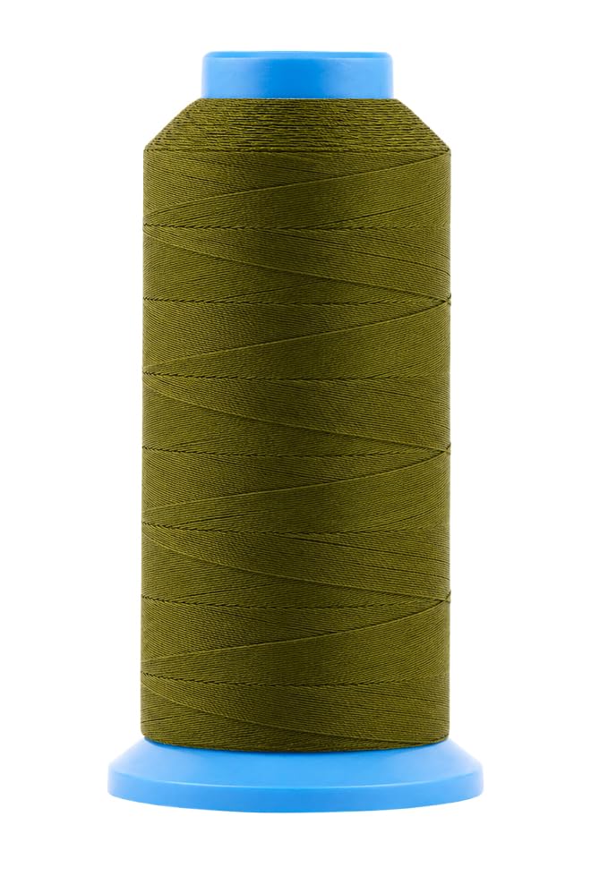 Size 69 210D T70 Olive Green Bonded Nylon Thread (18000 Foot)