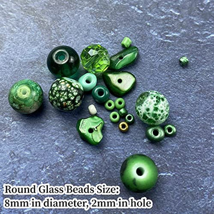 Assorted Glass Resin Beads Multi Size Colors Smooth Cracked Gravel Millet Spacer Beads for Bracelets Necklace Earring DIY Jewelry Making Craft