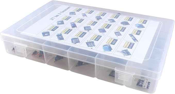 37 - Sensor Assortment Kit: A Sensor Starter Kit for Arduino and Raspberry Pi. Ideal for 37 - in - 1 Robot Projects and a Great Starting Point for Both Arduino and Raspberry Pi Enthusiasts.