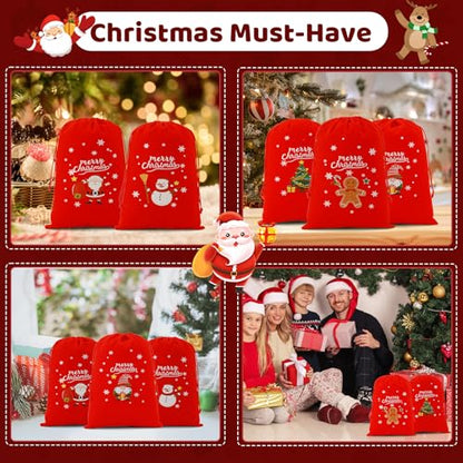 Coth Christmas Drawstring Gift Bags Bulk (27.2668 Ounce)
