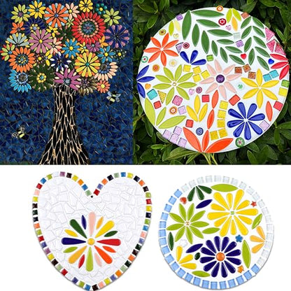 Glazed Ceramic Tiles for Crafts Bucks (17.637 Ounce)