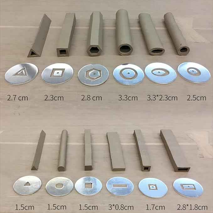 Clay Extruder, Clay Gun Tool is Assigned 13 Different Discs, Hand-Held Clay Extruder Gun for Sculpturing and Crafting