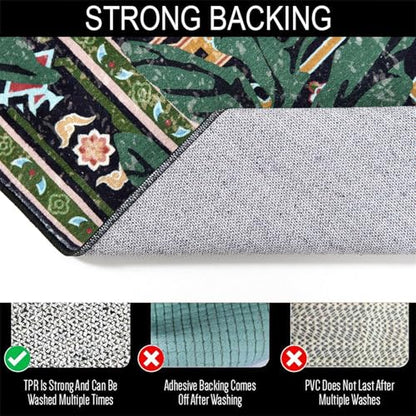 Oriental Tropical Entryway Rugs Washable (6 Sq Ft)