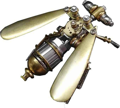 3D Steampunk Metal Fruit Fly Model Kit – DIY Mechanical Brass Insect Puzzle for Adults, Retro Collectible Assembly Craft, Unique Home Office Decoration Gift (Fruit Fly)