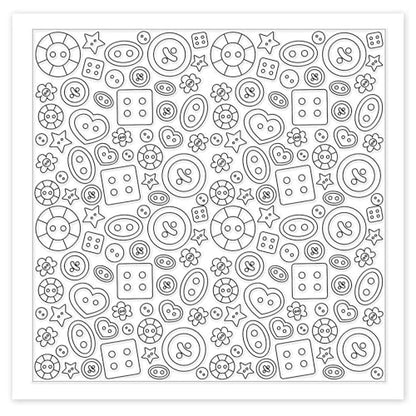 Button Pattern Polymer Clay Texture Sheets Heart Graphic Geometric Silicone Texture Stamp Clay Texture Mat Modeling Pattern Pad Sheets for Jewelry and Earrings Tools