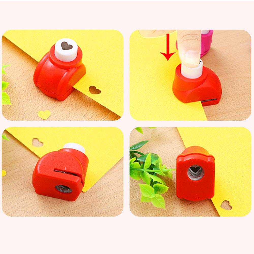 Paper Punches,15pcs Punch Craft Set Mini Punches Hole Punch Shapes Hole Punch Shape Scrapbooking Supplies for Kindergarten Teacher Office Supplies Kids - Crafty Corner