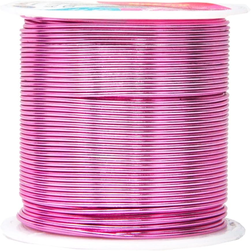 Mandala Crafts 18 Gauge Anodized Aluminum Craft Wire for Jewelry Making - 450 FT Colored Flexible Silver Copper Black Pink Ice Blue Red Wire - Bendable for Bonsai Armature Crafting Sculpting - Crafty Corner