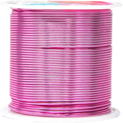 Mandala Crafts 18 Gauge Anodized Aluminum Craft Wire for Jewelry Making - 450 FT Colored Flexible Silver Copper Black Pink Ice Blue Red Wire - Bendable for Bonsai Armature Crafting Sculpting - Crafty Corner