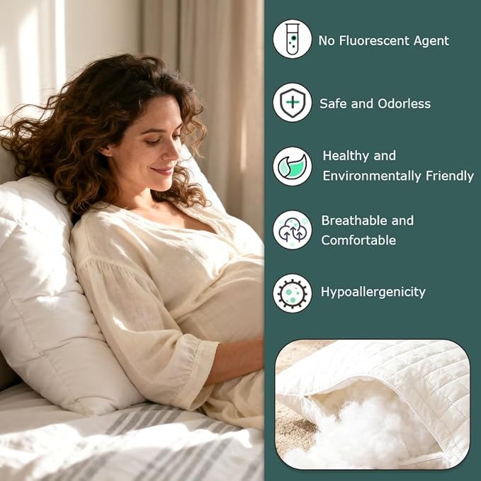 Welacer Pillow Stuffing 2.3lbs/36.8oz, Polyfill Stuffing for Stuffed Animals, Crafts, DIY Plush Toys, Back Cushions, Cloud Decoration, All-New Material Premium White Polyester Filling for Crochet