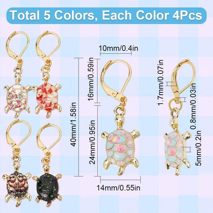 SUNNYCLUE 1 Box 20Pcs Stitch Marker Charms Locking Stitch Marker Metal Clip on Removable Lobster Clasps Leverback Stitch Markers for Knitting Weaving Sewing Needleworks Women DIY Crafts Gift Supplies