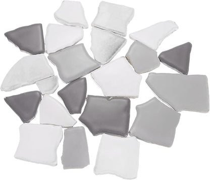 uxcell 500g/1.1LB Irregular Ceramics Mosaic Tiles, 1.3-2 cm Bulk Stained Ceramic Mosaic Pieces Stones Mosaic Kits for DIY Art Craft Projects Home Decor, Mixed Brown