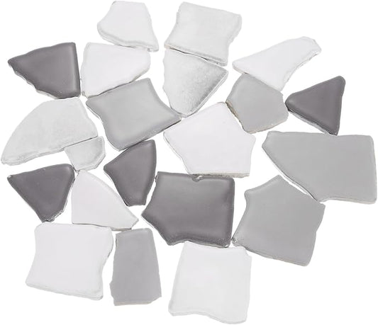 uxcell 500g/1.1LB Irregular Ceramics Mosaic Tiles, 1.3-2 cm Bulk Stained Ceramic Mosaic Pieces Stones Mosaic Kits for DIY Art Craft Projects Home Decor, Mixed Brown