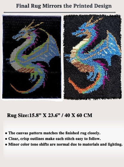 Dragon Latch Hook Kit for Adults