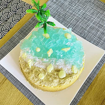 3 PCS Marine Theme Cake Fondant Silicone Mold Seashell Conch Starfish Coral Baking Molds for DIY Cake Decoration Chocolate Candy Polymer Clay Crafting Projects (3 Count)