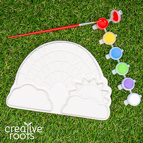 Paint Your Own Rainbow Stepping Stone Craft Kits for Kids