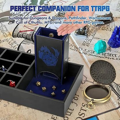 DND Dice Tray & Tower Storage Box