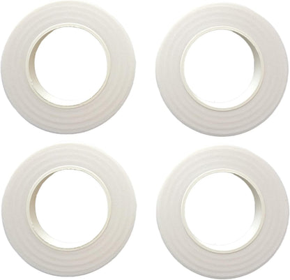 4 Rolls 1/2 Inch Floral Tapes Florist Wraps for Bouquet Stem and Flowers Making Craft Projects (30 Yards, White)