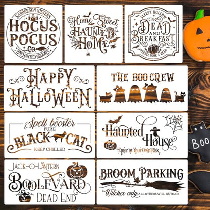 Halloween Stencils for Door Mats Halloween Stencils for Crafts Reusable