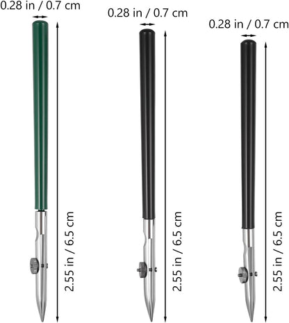 Gatuida 3pcs Adjustable Straight Line Pen, Art Ruling Pen for Masking Fluid, Fine Lines Drawing Tool, Black (Size L, M, S, 1pc Each)