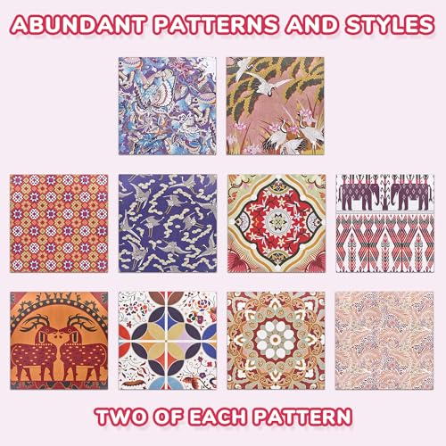 Ethnic Patterned Origami Paper (50 Count)