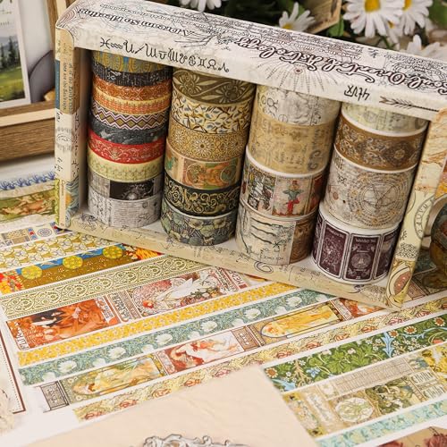 Vintage Washi Tape Set (24 Count)