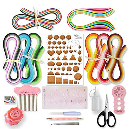 Paper Quilling Kit 960 Strips with 12 Tools