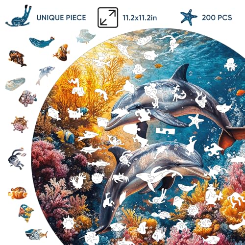 Wooden Puzzles for Adults 200 Pieces (200 Count)