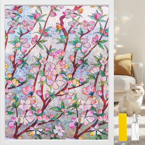 Rainbow 3D Window Stained Glass Privacy Film Decorative