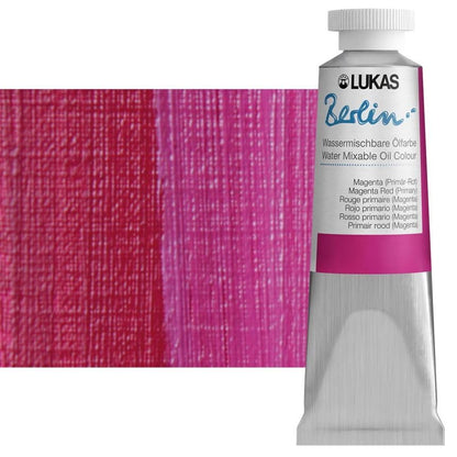 Berlin Pro Artists Water Mixable Oil Paint 37 ml Tube Magenta Red