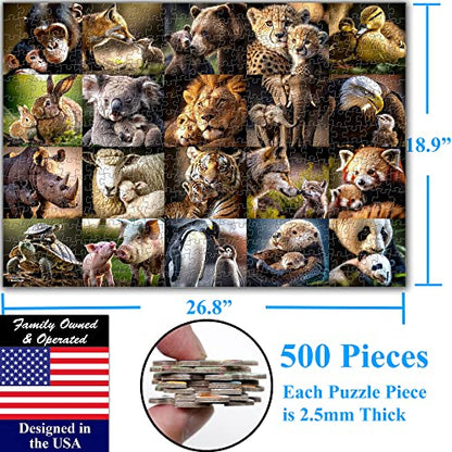 Animal 500 Pieces Jigsaw Puzzle with Very Large Jigsaw Pieces. for Adults