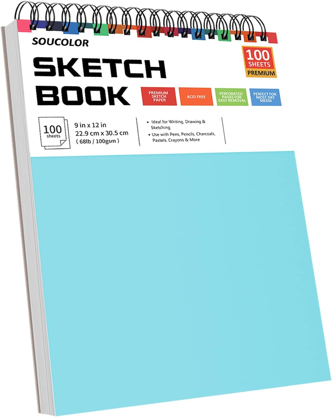 Soucolor 9 x12 Inch Sketch Book,Teen Girl Trendy Stuff, Halloween & Christmas for Teen Girls 4-12, Mother's Day, Birthday for Daughter Wife, Creative Gift for Mum Her, Christmas Coloring Book - Crafty Corner