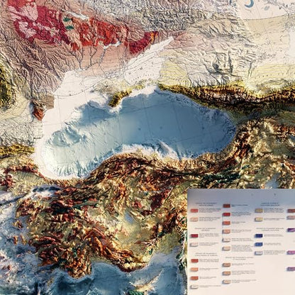 Carte Tectonique Internationale De L’Europe 1962 Shaded Relief Map