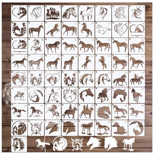 Small Stencils for Painting on Wood Burning Reusable (65 Count)