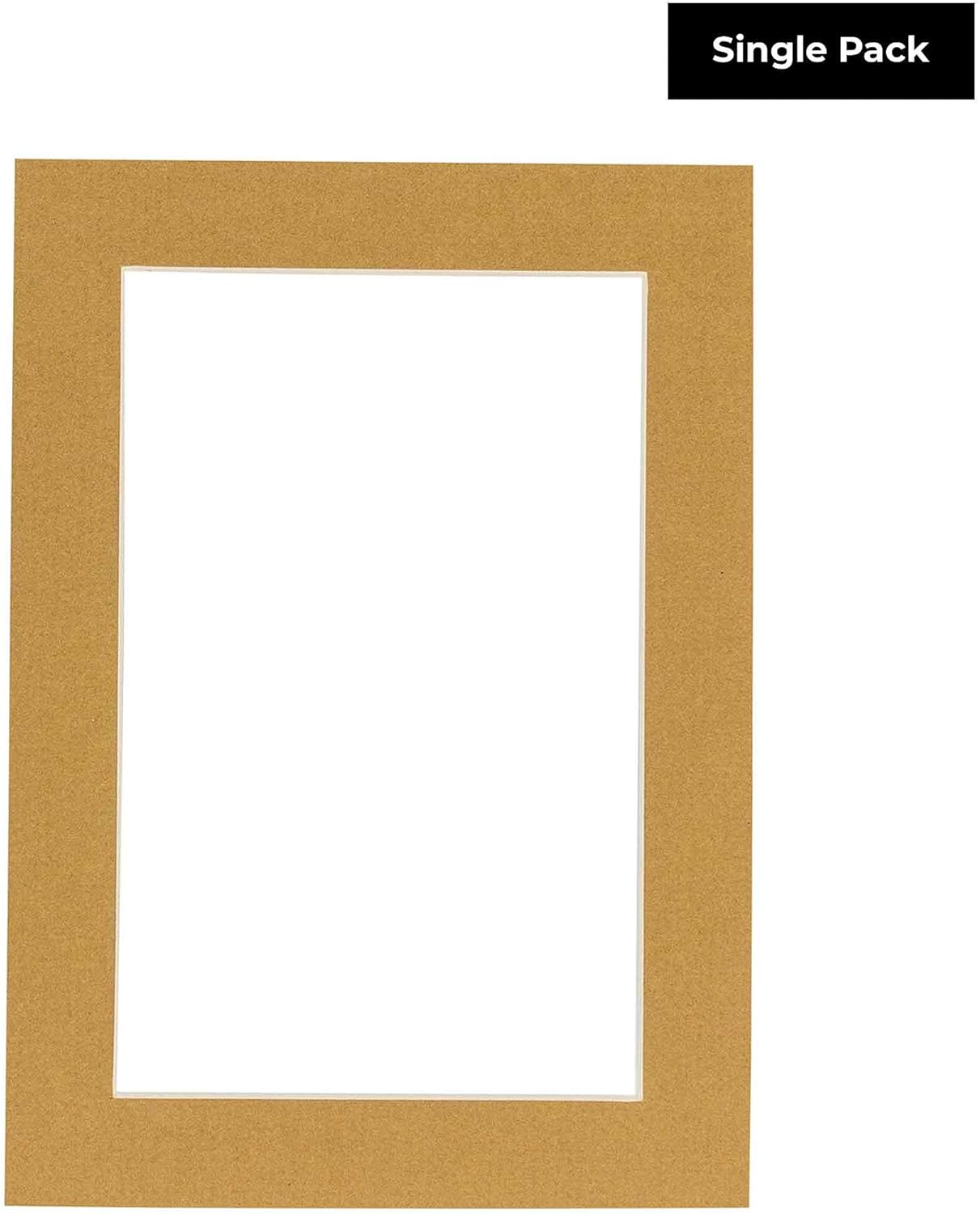 11x14 Mat for 8.5x11 Photo - Precut Rattan Beige Picture Matboard for Frames Measuring 11 x 14 Inches - Bevel Cut to Display Art 8.5 x 11 Inches - Acid Free ONE MAT with Backing Board & Clear Bag