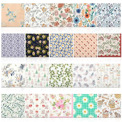 20 Pack Decoupage Napkins Floral Cocktail Decorative Paper Napkins (20 Count)