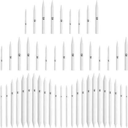 FEBSNOW 48 Pcs Blending Stump and Tortillions, Paper Art Blenders, Art Pencils, Drawing Pencils for Artists Student Sketch Drawing Tools, Drawing Supplies